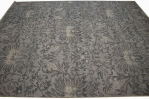 Brownish Gray Transitional 8X10 Modern Oriental Rug