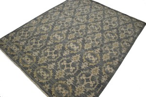 Dark Gray Transitional 8X10 Modern Oriental Rug