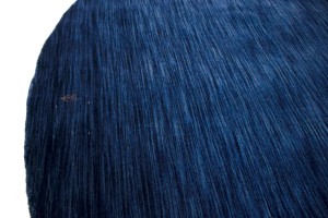 Solid Navy Blue 8X8 Oriental Modern Round Rug