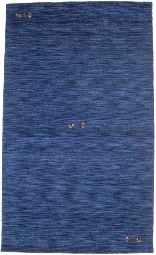 Solid Navy Blue 4X6 Oriental Modern Rug