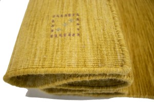 Solid Gold 3X10 Oriental Modern Runner Rug