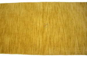 Solid Gold 3X10 Oriental Modern Runner Rug