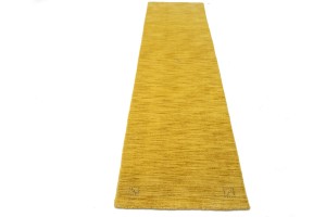 Solid Gold 3X10 Oriental Modern Runner Rug