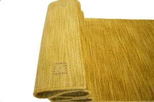 Solid Gold 3X10 Oriental Modern Runner Rug