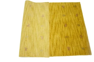Solid Gold 3X5 Oriental Modern Rug