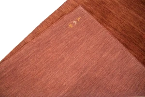 Solid Rusty Red 4X6 Oriental Modern Rug