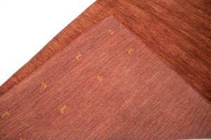 Solid Rusty Red 4X6 Oriental Modern Rug