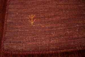 Solid Rusty Red 4X6 Oriental Modern Rug