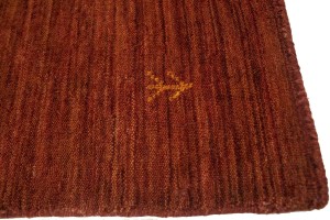 Solid Rusty Red 4X6 Oriental Modern Rug