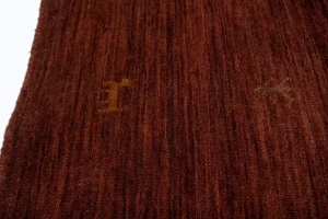 Solid Maroon Red 4X6 Oriental Modern Rug
