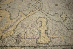 Beige Casual Floral 3X20 Oushak Chobi Oriental Runner Rug