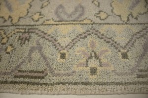 Beige Casual Floral 3X20 Oushak Chobi Oriental Runner Rug