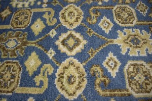 Gray Floral 3X10 Oushak Chobi Oriental Runner Rug