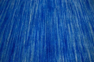 Solid Blue 4X6 Oriental Modern Rug