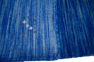 Solid Blue 3X5 Oriental Modern Rug