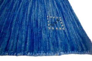 Solid Blue 3X5 Oriental Modern Rug