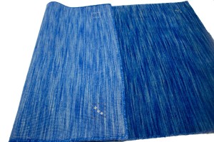 Solid Blue 3X5 Oriental Modern Rug
