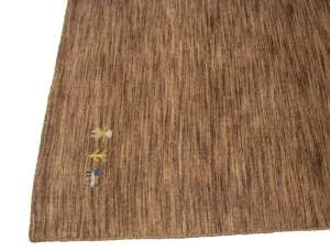 Solid Brown 5X8 Oriental Modern Rug