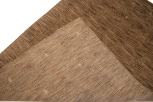Solid Brown 5X8 Oriental Modern Rug