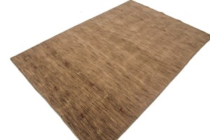 Solid Brown 5X8 Oriental Modern Rug