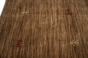 Solid Brown 5X8 Oriental Modern Rug