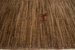 Solid Brown 5X8 Oriental Modern Rug