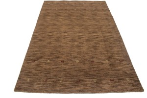 Solid Brown 5X8 Oriental Modern Rug