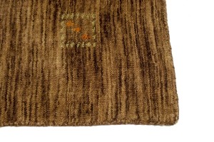 Solid Brown 5X5 Oriental Modern Square Rug