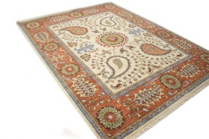 Floral Paisley Design 8X10 Transitional Oriental Rug