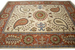 Floral Paisley Design 8X10 Transitional Oriental Rug