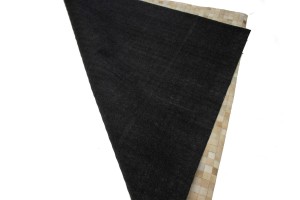 Multi Beige Brown Cowhide 6X6 Modern Leather Square Rug