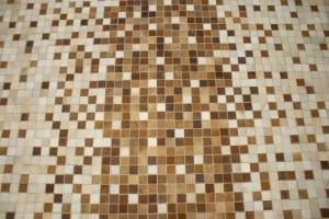 Beige Brown Cowhide 8X10 Modern Leather Rug