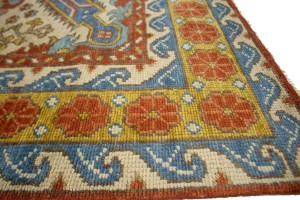 Cream Floral Geometric 8X10 Oriental Modern Rug