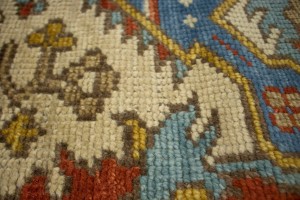 Cream Floral Geometric 8X10 Oriental Modern Rug