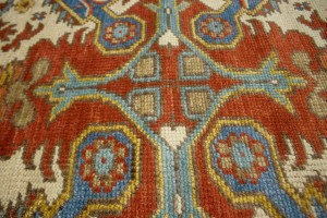 Cream Floral Geometric 8X10 Oriental Modern Rug