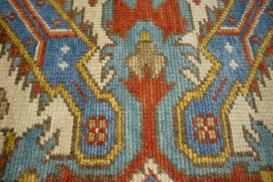 Cream Floral Geometric 8X10 Oriental Modern Rug