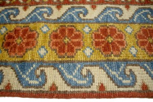 Cream Floral Geometric 8X10 Oriental Modern Rug