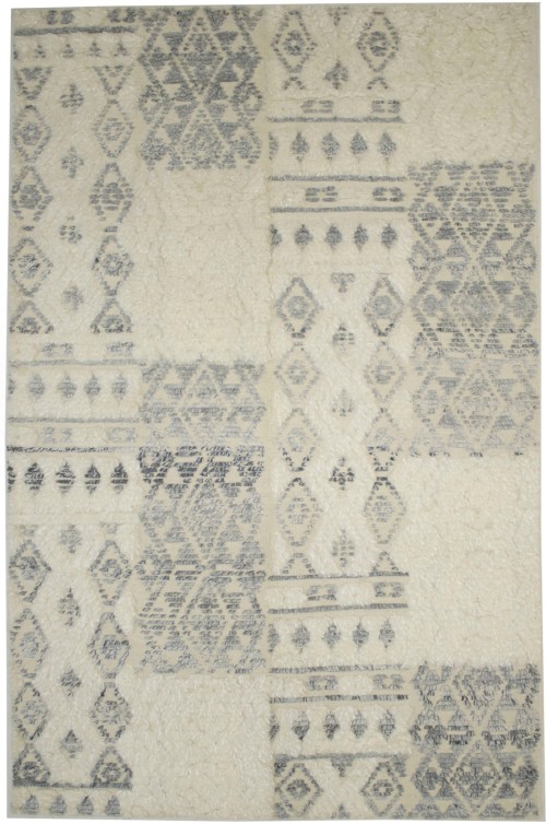 Cream Modern 5X8 Oriental Moroccan Style Rug