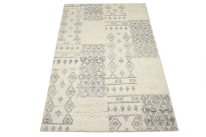 Cream Modern 5X8 Oriental Moroccan Style Rug