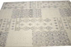 Cream Modern 5X8 Oriental Moroccan Style Rug