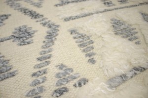 Cream Modern 8X10 Oriental Moroccan Style Rug