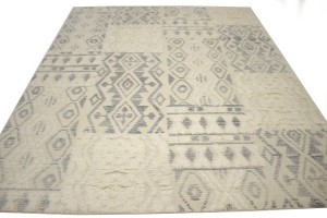 Cream Modern 8X10 Oriental Moroccan Style Rug