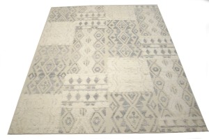 Cream Modern 8X10 Oriental Moroccan Style Rug