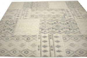 Cream Modern 8X10 Oriental Moroccan Style Rug