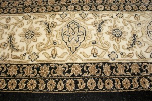 Black Floral Extra Fine 7X10 Herati Oriental Rug