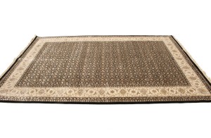Black Floral Extra Fine 7X10 Herati Oriental Rug