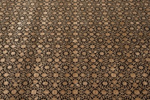 Black Floral Extra Fine 7X10 Herati Oriental Rug