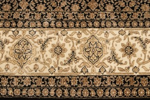 Black Floral Extra Fine 7X10 Herati Oriental Rug