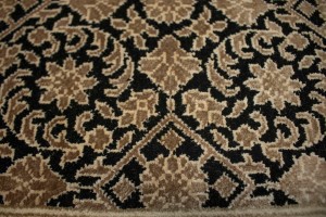 Black Floral Extra Fine 3X5 Herati Oriental Rug