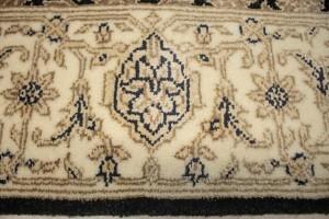 Black Floral Extra Fine 3X5 Herati Oriental Rug